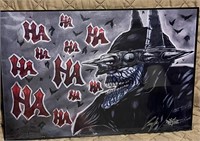 The Batman Who Laughs Framed Print Signed