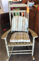 vintage wooden rocking chair