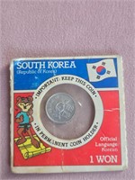 South Korea 1 Won Coin