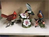 Avon porcelain bird figurines