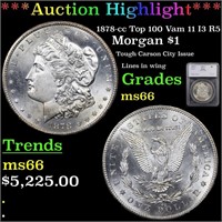 *Highlight* 1878-cc Top 100 Vam 11 I3 R5 Morgan $1