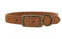 Top Paw Leather Dog Collar, Large