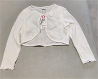 7-8 years Long Sleeve Shrug White Sweaters for gir