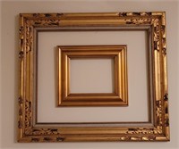 2pc Gold Toned Victorian Frames