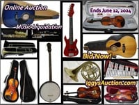 Online Music Liquidation Auction ends June 12, 2024 - Bid Now! IggysAuction.com