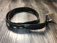 Vintage embellished belt leather