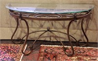 GLASS TOP DECORATIVE TABLES LOT OF FOUR