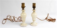 MARBLE DESK LAMPS - LOT OF 2