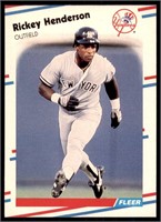 1988 Fleer #209 Yankees RICKEY HENDERSON
