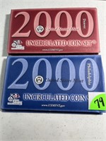 (4) Total 2000 Uncirculated Mint Sets