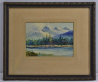 William E. Stanley Painting on Board - Signed
