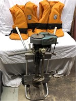 Neptune Outboard Motor With Stand