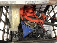 Crate Of Misc Tools And Supplies