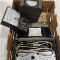 Halogen leak detector, volt meters, and others