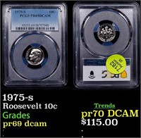 Proof PCGS 1975-s Roosevelt Dime 10c Graded pr69 d