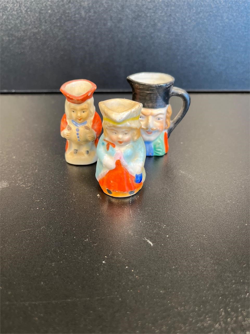 3 Occupied Japan Porcelain Mini Pitchers