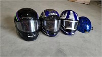 (3) Ski-Doo Helmets & Bike Helmet