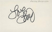 Comedian Louie Anderson signature cut