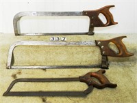 3 – Steel-back butcher’s saws, G: “C. Disston, H.