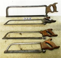 4 – Assorted steel-back butcher’s saws, G: “Grove