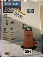 Everbilt 2-In-1 Utility Pump 1/4HP $145 Retail