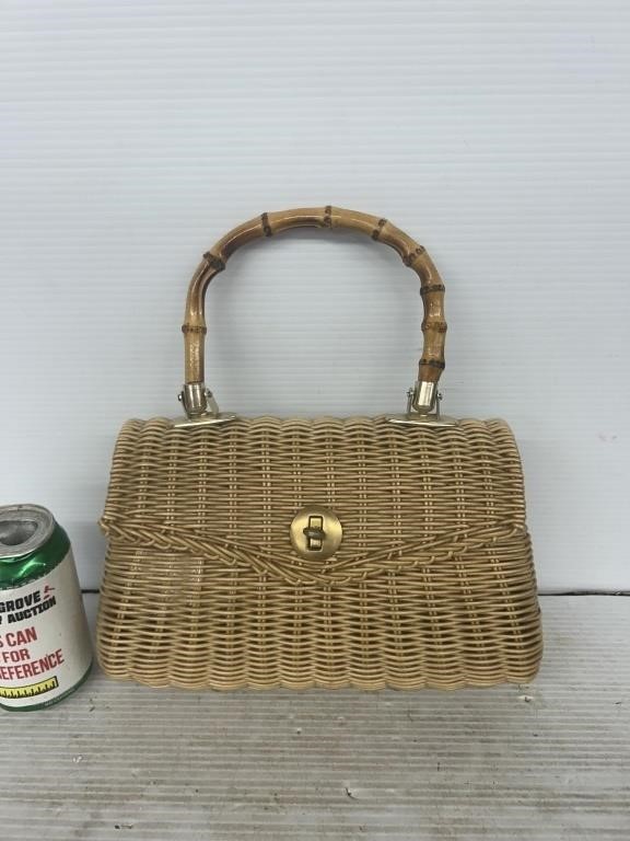 Dayne Taylor wicker purse