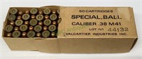 Ammunition 50 cartridges special ball caliber