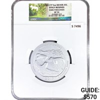 2017 US 5oz Silver Quarter Round NGC SP70