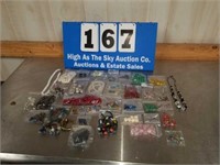 Lot of Multi-colored Beads, Necklaces, & More