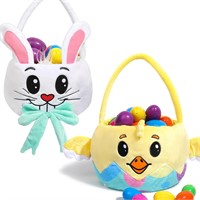JOYIN 3D Bunny & Chicken Plush Easter Baskets