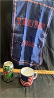 Tim cup & trump flag