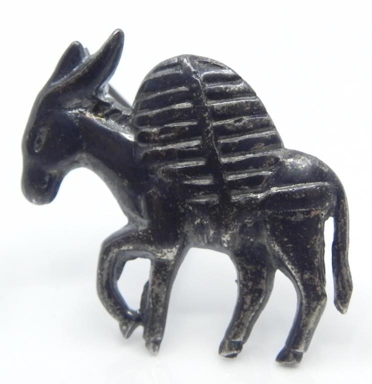 SILVER MEXICO BURRO BROOCH-3.69g