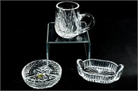 Waterford Crystal Tankard & (2) Candy Dishes