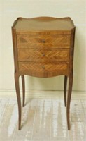 Louis XV Style Parquetry Inlaid Side Cabinet.