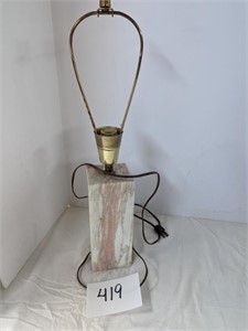 Pink Marble Base Lamp
