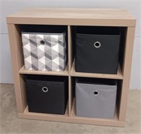 4-Cube Shelf w/ Drawers