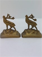 Elk Cast Iron Book Ends