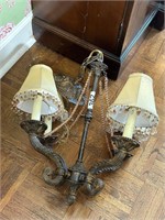 4 Arm Chandelier Hanging Light Beaded Shades