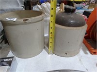 8-9" Tall Crock Stoneware