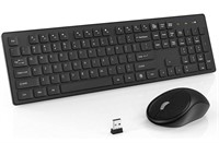 RATEL Wireless Keyboard Mouse Combo, 2.4GHz Slim