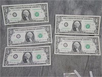 1977 Sequential Serial No. $1 bills