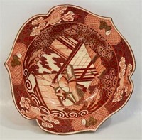 INTERESTING ANTIQUE HAND PAINTED NIPPON BOWL