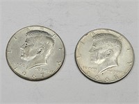 1967-68 40% Silver Half Dollar Coins