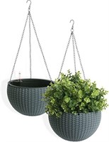 Algreen Products Self Watering Wicker Hanging