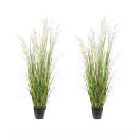 AfanD Artificial Plant, 47in Tall, 2pk Grass,