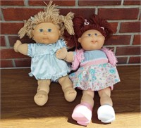 Cabbage Patch Kids. Blonde girl and Dark Red hair