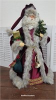 Large Folksy Santa tree topper