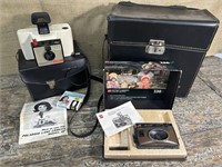 Polaroid Land Camera Swinger With Case, Polaroid