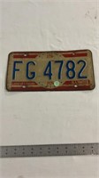 Illinois 76 license plate.