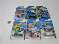 6 voitures hot wheels die cast